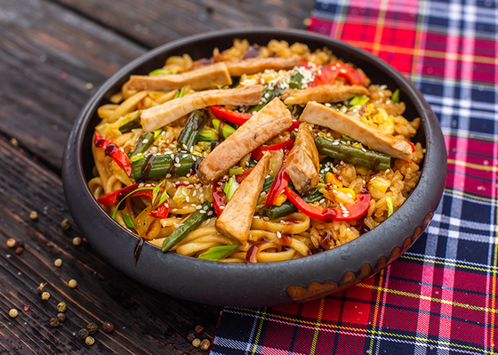 WOK со свининой